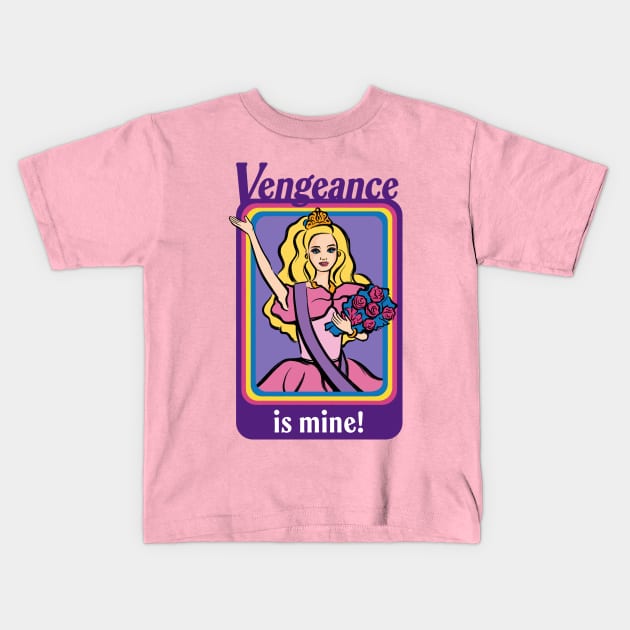 Vengeance is Mine Kids T-Shirt by StrayArte